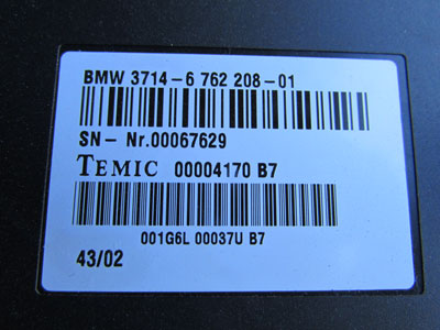 BMW Control Unit, Dynamic Drive, Temic 37146762208 E60 E63 E64 E65 E664